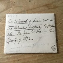 Small Envelopes of Letters from 1892